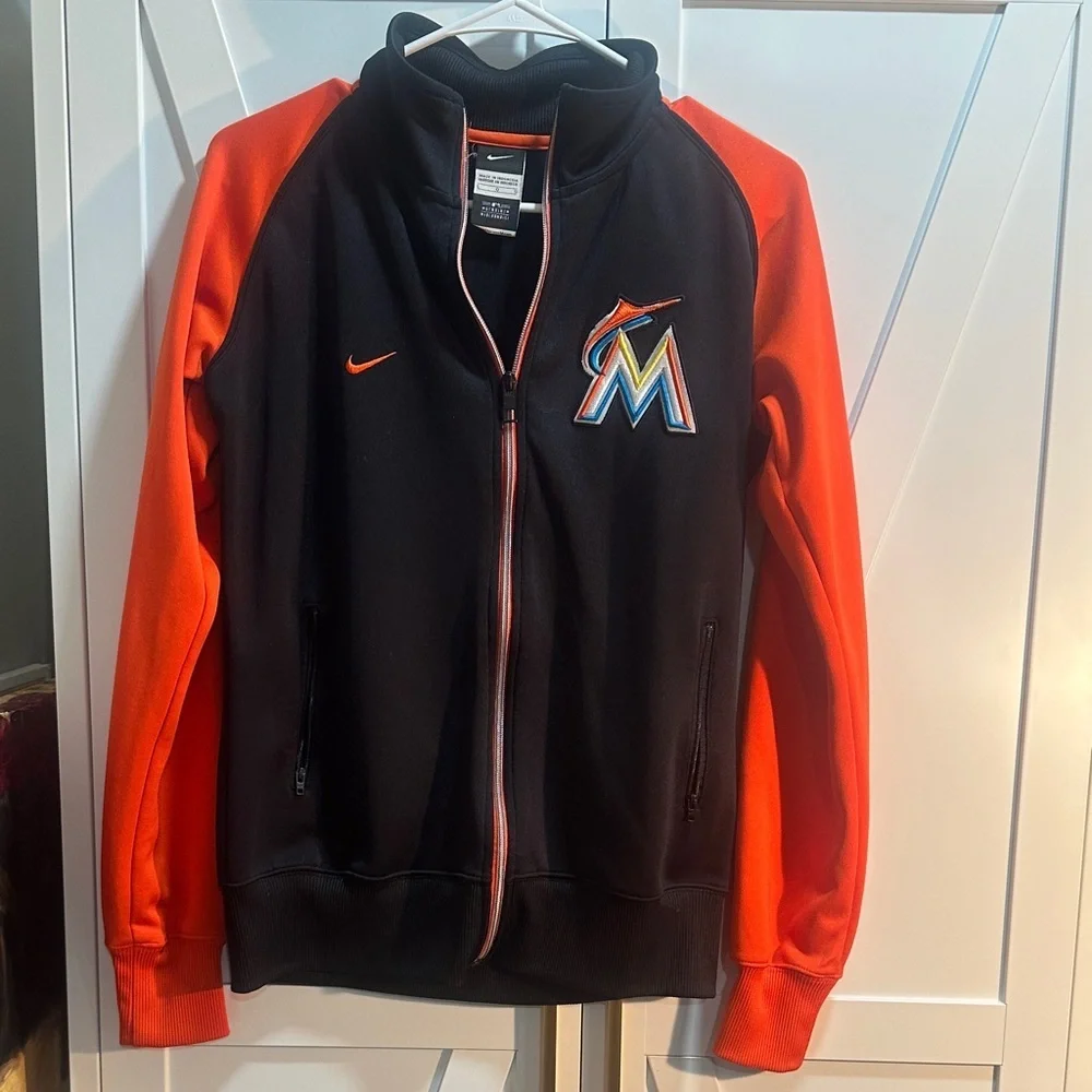 Nike Black and Orange Miami Jacket